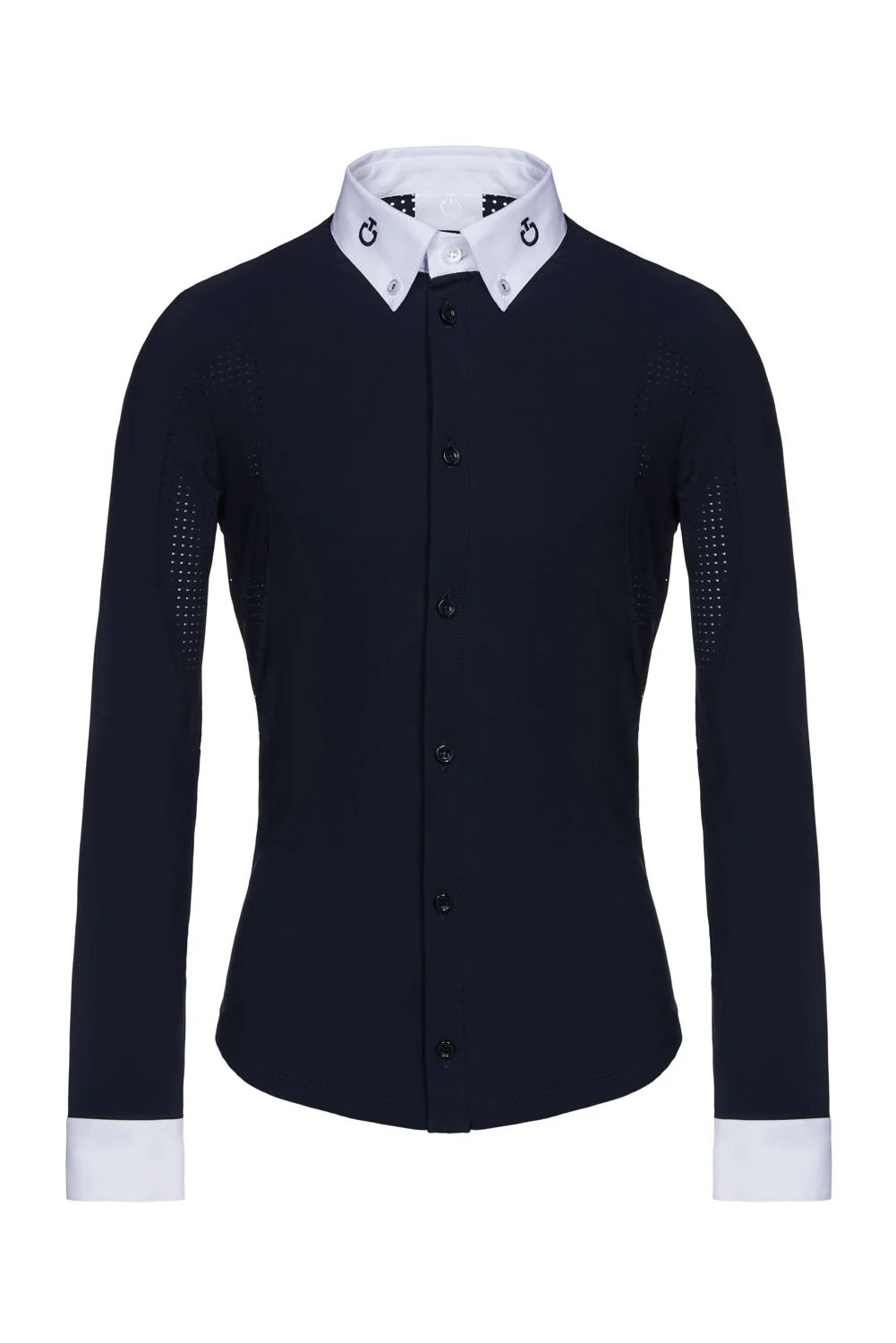 6652546832da11ea759f52cf004901ce_42ea0912378011ea759f52cf004901ce Сорочка турнірна для хлопчика з довгим рукавом Jersey Perforated від Cavalleria Toscana - Зображення 1