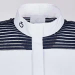 Поло турнірне жіноче з довгим рукавом Wool Stripe від Cavalleria Toscana - Зображення 3