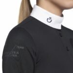 Поло турнірне для дівчинки з довгим рукавом Multi-Logo від Cavalleria Toscana - Зображення 2