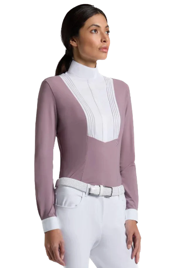 c64a9d73bb2211f09fab000c290f8e81_20d57042be0911f09fab000c290f8e81 Поло турнірне жіноче з довгим рукавом American від Cavalleria Toscana - Зображення 1