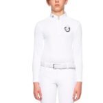 Поло турнірне для хлопчика з довгим рукавом Jumping Horse від Cavalleria Toscana